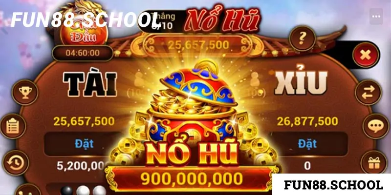 Nổ hũ Fun88 có thiết kế giao diện và âm thanh vô cùng chân thật